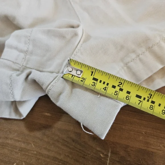 Free People Billie Chino Shorts Pleated Khaki Size 0 - Picture 8 of 9